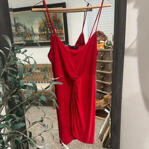 Elegant Red Mini Dress